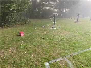  - Mindless littering at the recreation ground