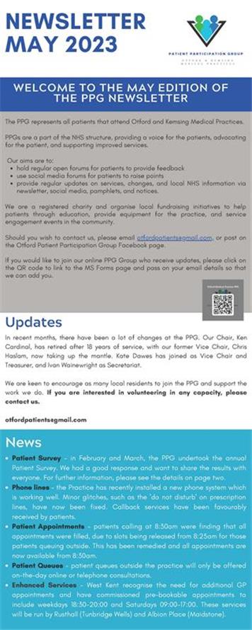  - News from Otford Medical Practice PPG