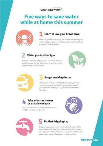  - Top tips for saving water!
